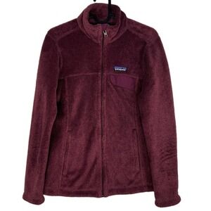 Patagonia Women's Full-Zip Re-Tool Polartec Jacket XS Kiln Pink Dark Current